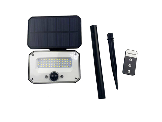 ABE New Products IP65 48 LED Solar PIR Detector Motion Sensor Outdoor Garden Led Wall Light with Remote Controller